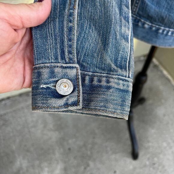 Gap -Gapstretch women’s size M denim jacket, medium -light wash. - Picture 8 of 10